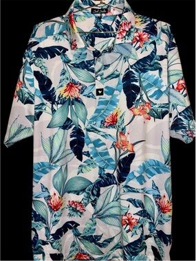 Bad Birdie Hawaiian Golf Polo sz XL